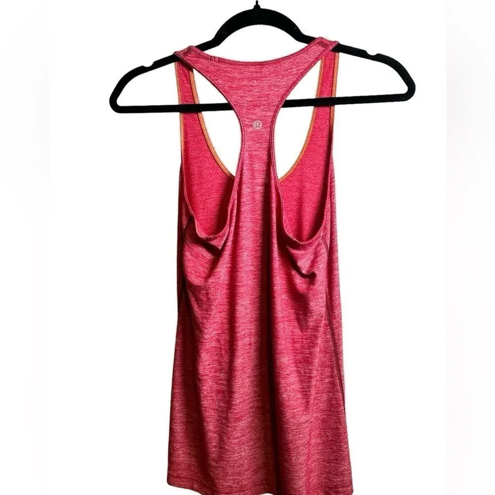 EUC - Lululemon Athletica Women’s Heather Red Tank Athletic - Size 6/8